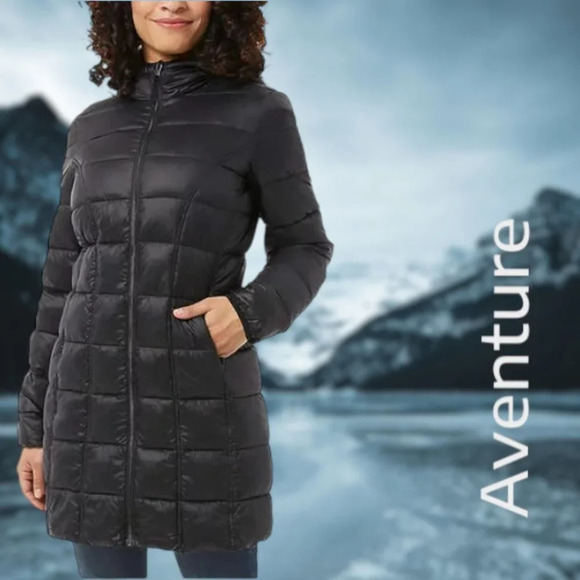 Aventure | 3/4 Length Puffer Jacket | Black | NWT - Picture 1 of 3